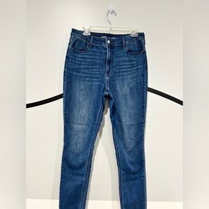 12 Tall old navy super skinny high rise blue jeans